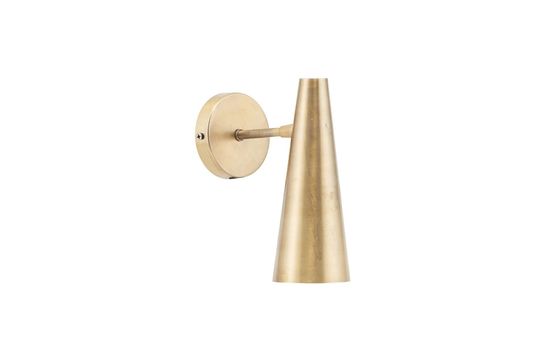 Lampada da parete Precise in ottone dorato