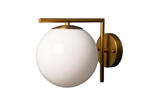 Lampada da parete Sveta in metallo dorato
