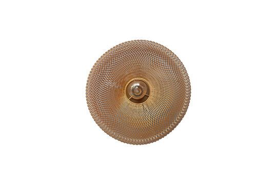 Lampada da parete Wave in metallo dorato