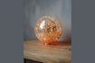 Miniatura Lampada da tavolo 20 cm palla di vetro mercurizzato incrinato e ghirlanda 1