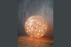 Miniatura Lampada da tavolo 25 cm sfera di vetro trasparente incrinata 1