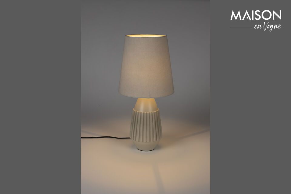 Lampada da tavolo Aysa in alluminio beige White Label