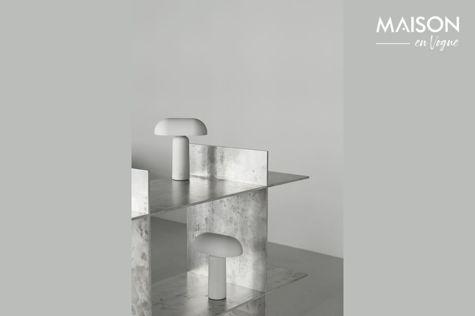 Lampada da tavolo Porta in acrilico bianco, minimalista e attraente