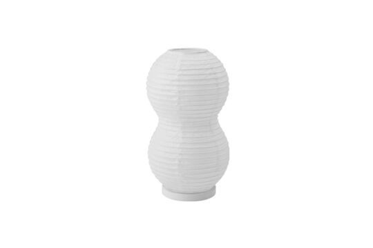 Lampada da tavolo in carta bianca Twist Puff