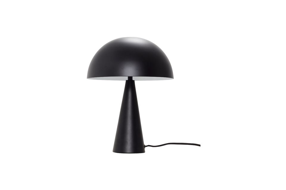Lampada da tavolo in ferro nero Mush Hübsch