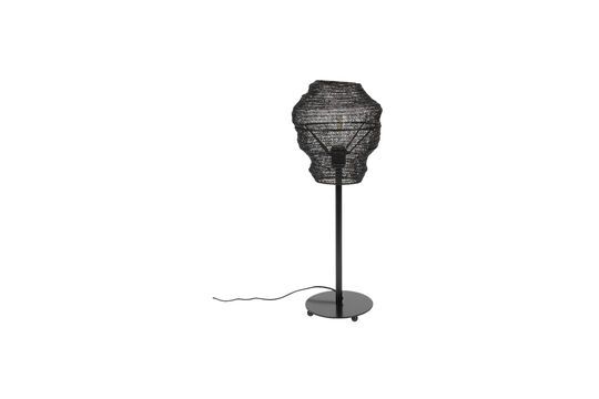 Lampada da tavolo in metallo nero Lena