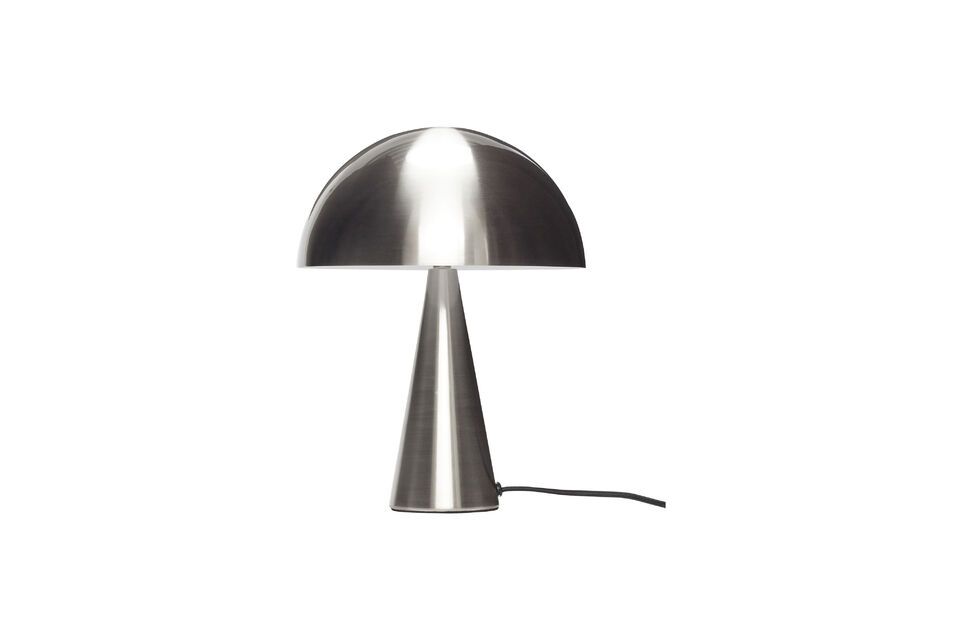 Lampada da tavolo in metallo nichel Mush Hübsch
