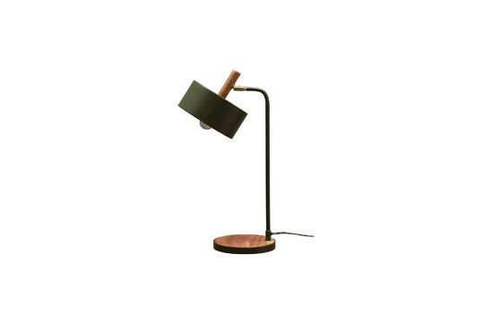 Lampada da tavolo in metallo verde oliva