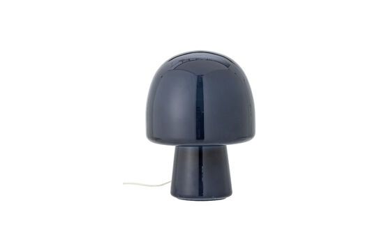 Lampada da tavolo in vetro blu Paddy