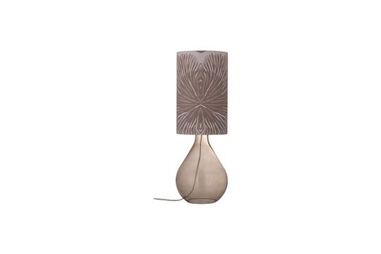 Lampada da tavolo in vetro marrone Leni
