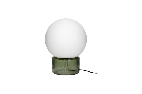 Lampada da tavolo in vetro verde Sphere Foto ritagliata