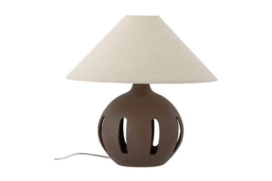 Lampada da tavolo Liana in gres marrone