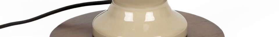 Materiali prima di tutto Lampada da terra in ceramica beige Brew
