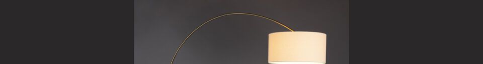 Materiali prima di tutto Lampada da terra in ferro beige Archie