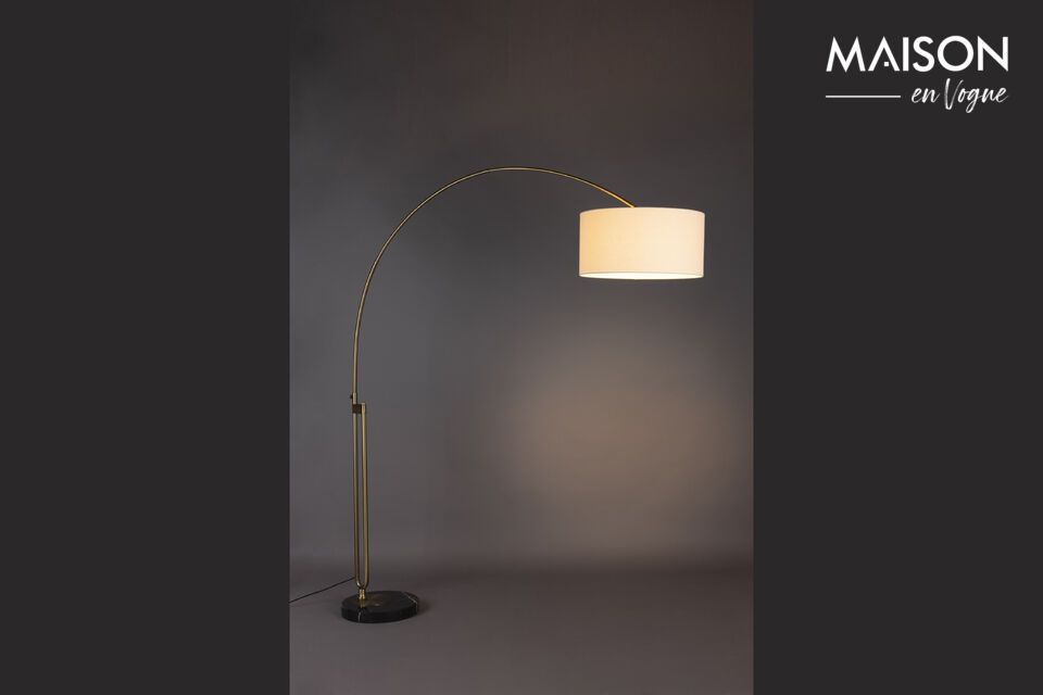 Lampada da terra in ferro beige Archie DutchBone