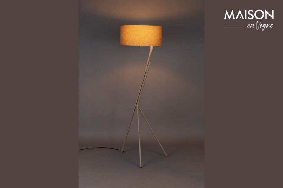 Lampada da terra in ferro beige Murphy DutchBone