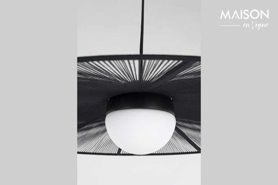 Lampada da terra in ferro nero Belle - 7