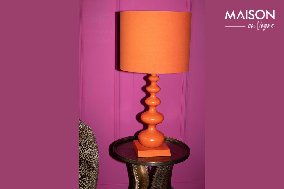 Lampada in ferro arancione When Orange is King Bold Monkey