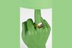 Miniatura Lampada in resina verde What If 10