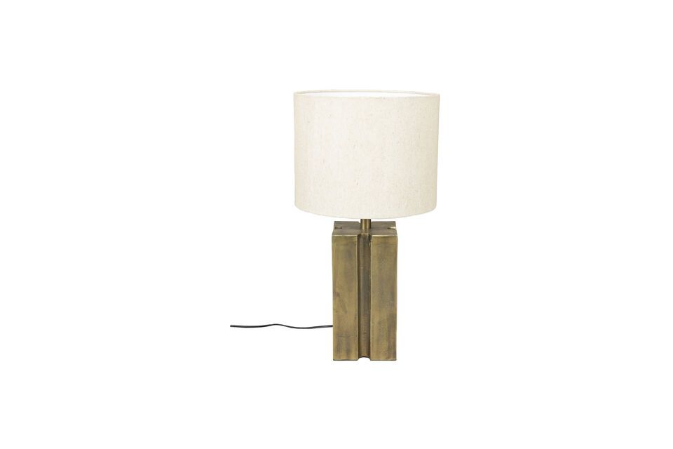 Lampada quadrata in alluminio dorato Rico - 7