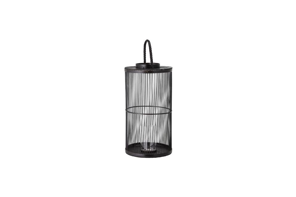 Lanterna con vetro nero Effie Bloomingville