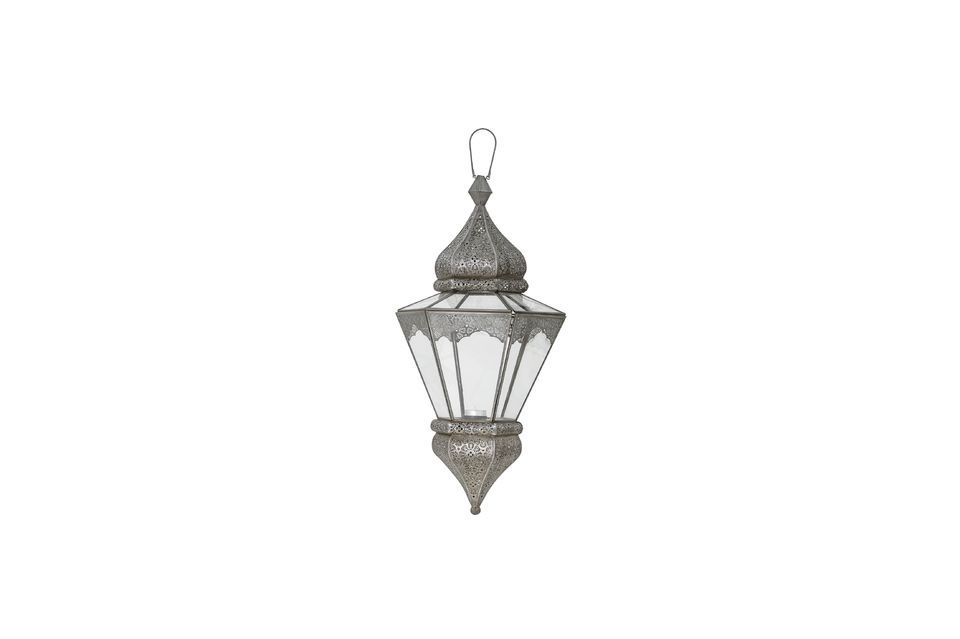 Lanterna in vetro grigio Isabell - 4