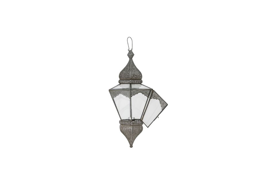 Lanterna in vetro grigio Isabell - 5