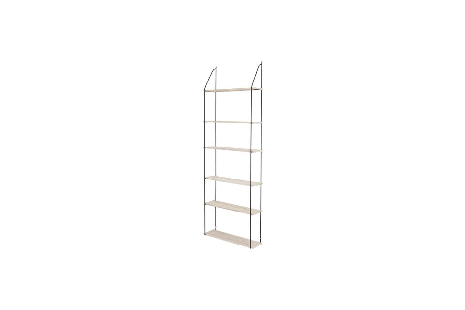 Uno scaffale di design, puro e pratico