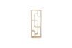 Miniatura Libreria in legno massiccio di rovere beige Seven 7