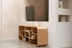 Miniatura Libreria in legno massiccio di rovere marrone Seven 3