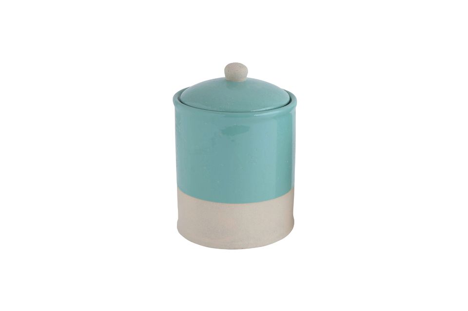 Mantet Vaso con coperchio Blue Bloomingville