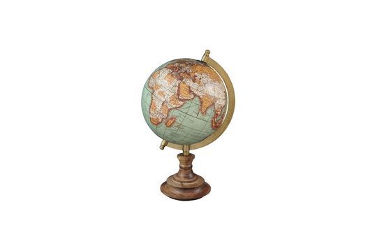 Mappa del mondo di Riverie Vintage in legno a base di legno Foto ritagliata