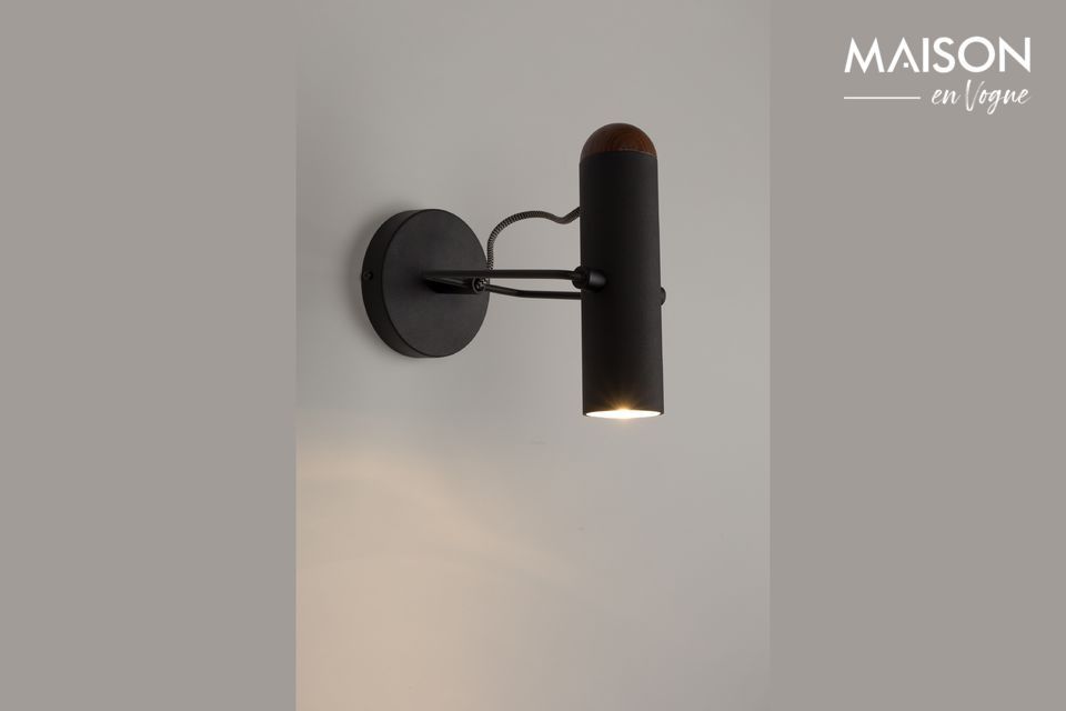 Marlon lampada da parete nera Zuiver