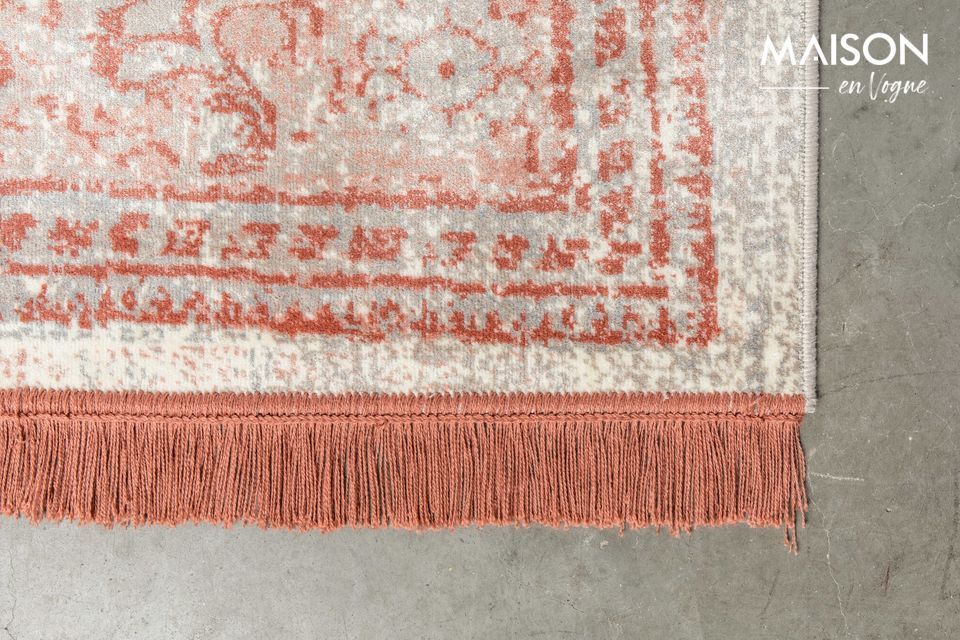 È antiscivolo e tessuto a macchina in materiali di facile manutenzione e di alta qualità (rayon