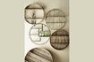 Miniatura Mensola da parete rotonda in bambù Seol 3
