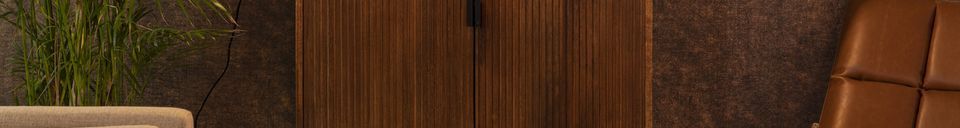 Materiali prima di tutto Mobiletto in legno marrone Saroo