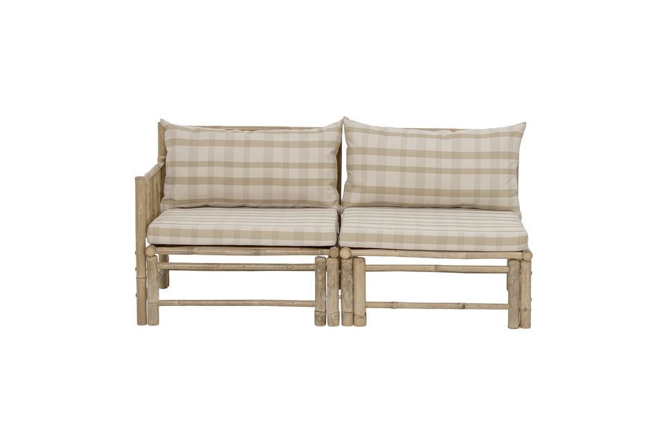 Modulo divano angolo sinistro in bambù Korfu - 6
