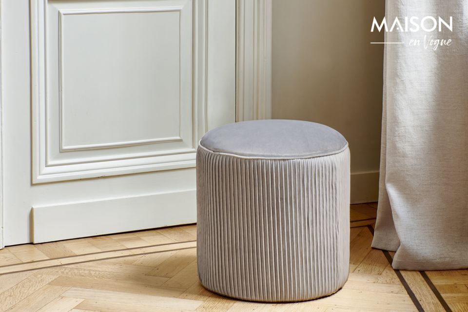 Muncha pouf in velluto Pomax