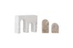 Miniatura Oggetto decorativo in marmo bianco Chul 5