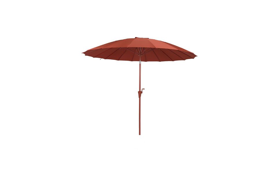 Ombrellone in poliestere rosso Sunshine Zuiver