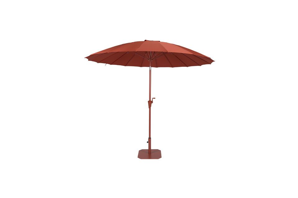 Ombrellone in poliestere rosso Sunshine Zuiver