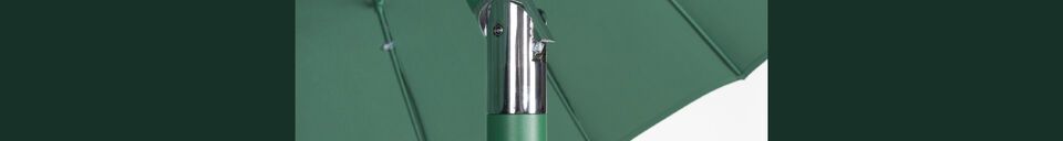 Materiali prima di tutto Ombrellone in poliestere verde Sunshine