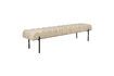 Miniatura Panca in tessuto beige Jethro 4