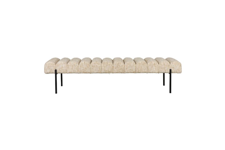 Panca in tessuto beige Jethro White Label