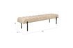 Miniatura Panca in tessuto beige Jethro 5