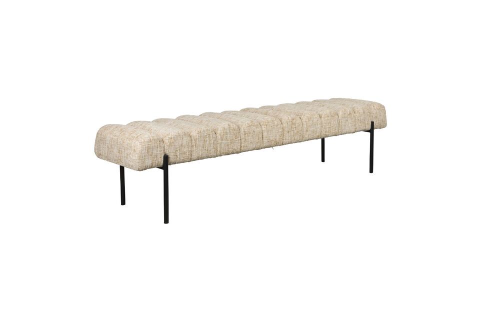 Panca in tessuto beige Jethro White Label