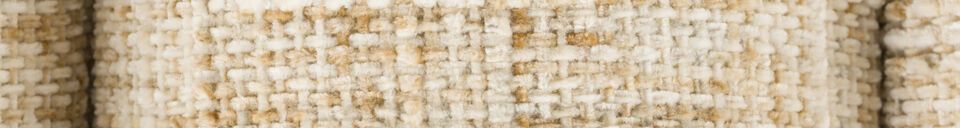 Materiali prima di tutto Panca in tessuto beige Jethro