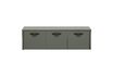 Miniatura Panchina in legno con cassettoni grigio Stage 1