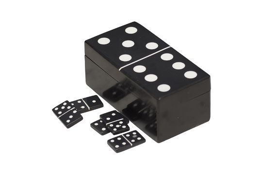 Payns scatola di domino nera Foto ritagliata