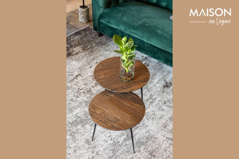 Pepper Tavolino marrone 45 centimetri Dutch Bone